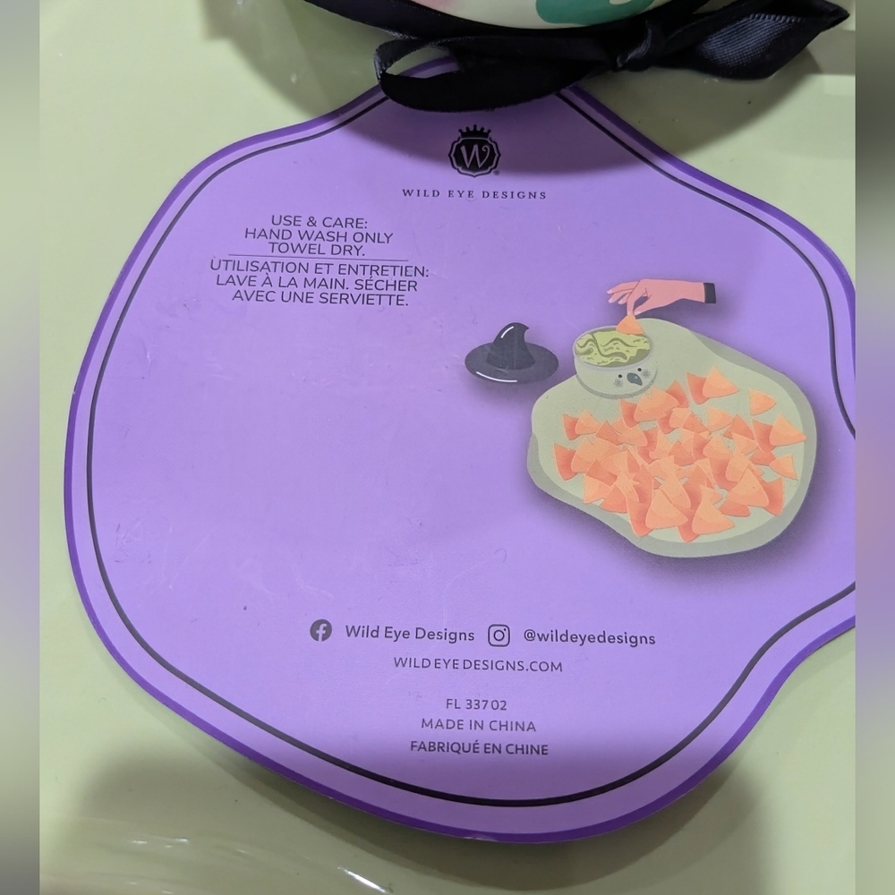 NEW Wild Eye Designs Witch Platter & Dip Bowl Set- Halloween - Picture 3 of 7